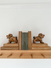 Load image into Gallery viewer, Pair of vintage wooden spotty dog bookends - Moppet
