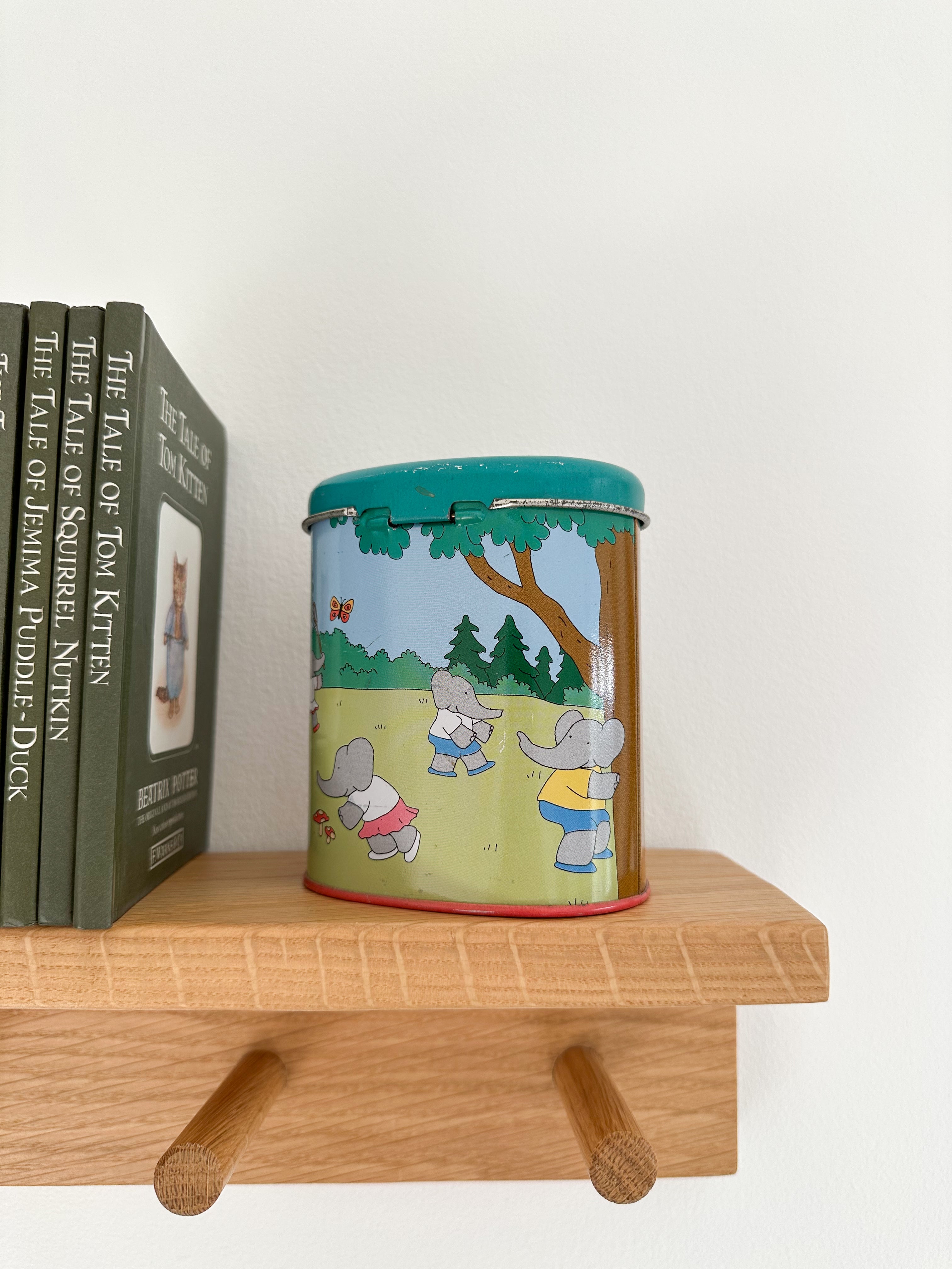 Vintage French tin Babar money box or 'piggy' bank, by Petit Jour Paris - Moppet