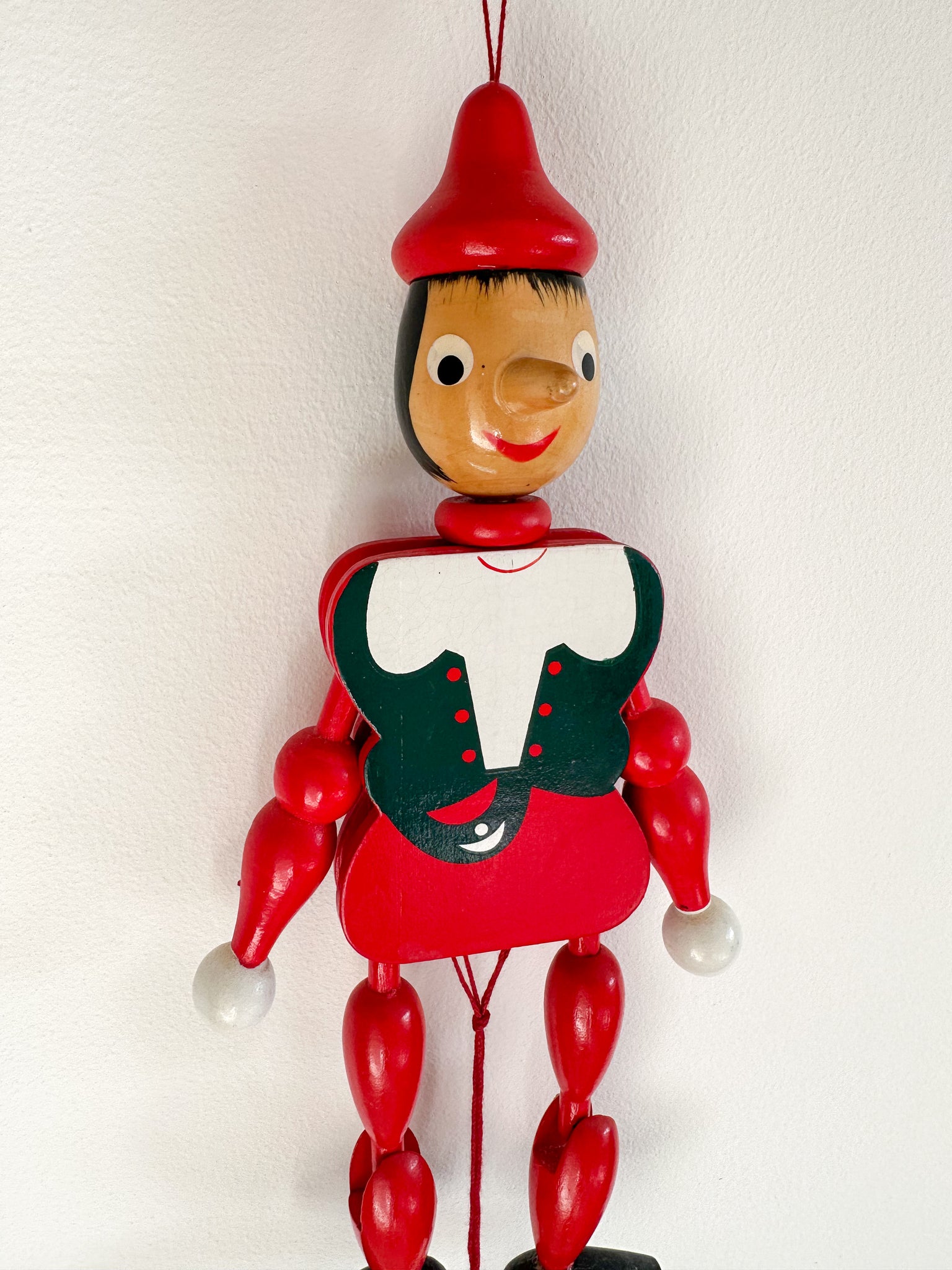 Italian Handmade Pinocchio Wooden Marionette