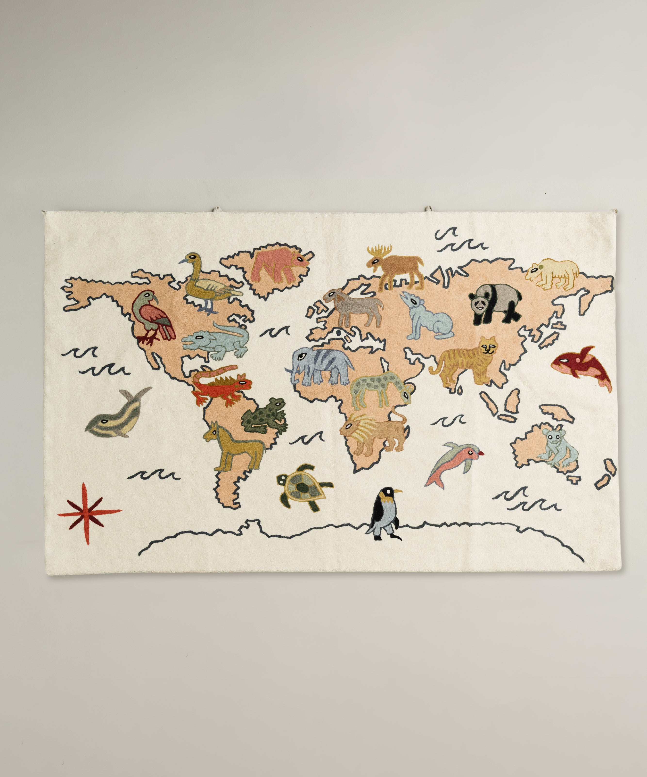 World Map tapestry, Sumbal