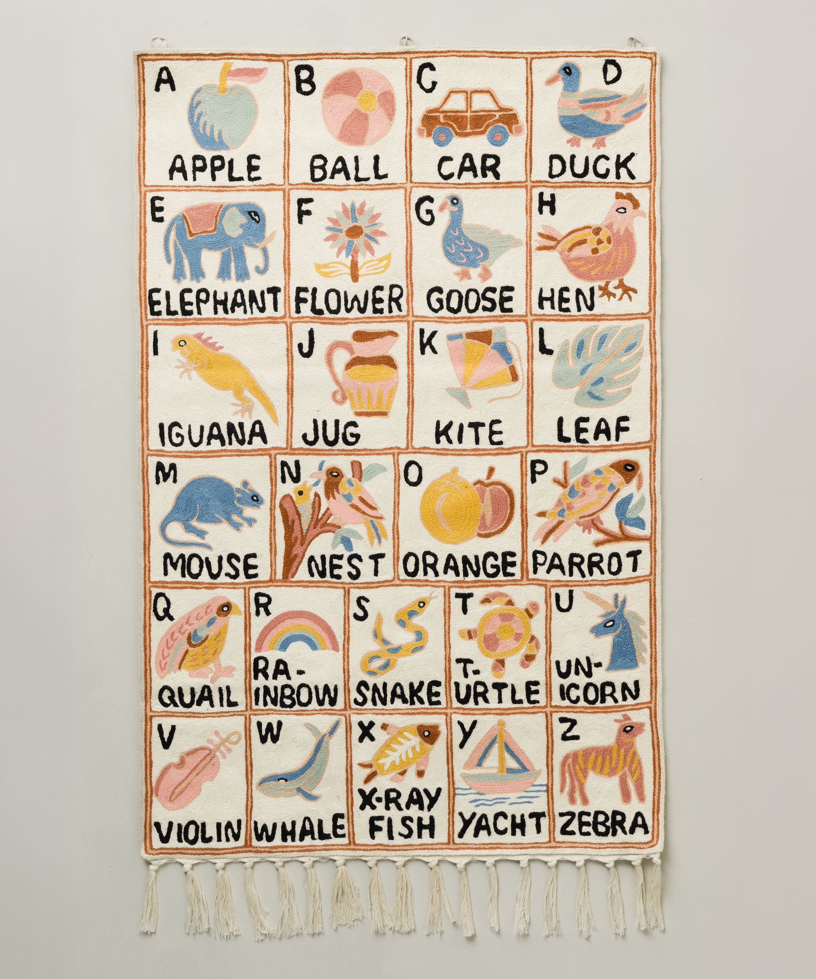 Alphabet tapestry, Aru
