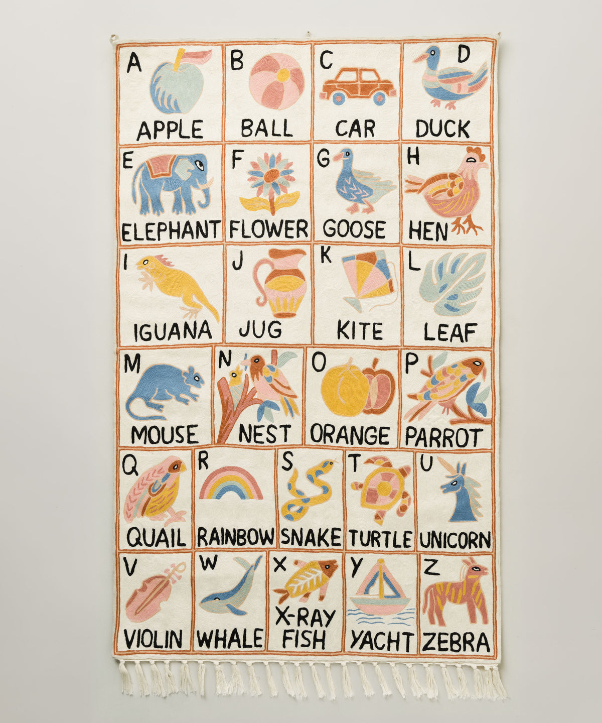 Alphabet tapestry, Aru