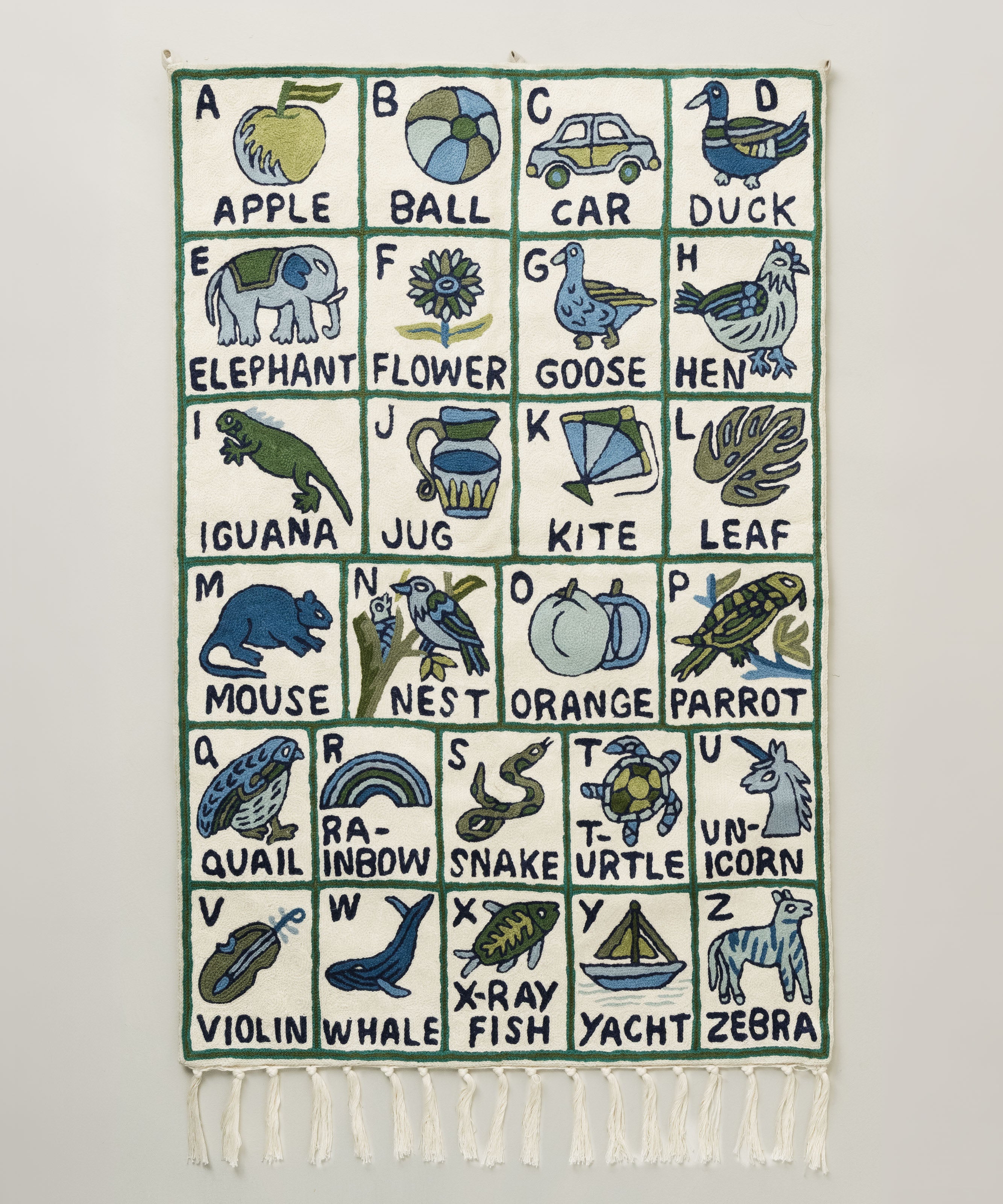 Alphabet tapestry, Machoi