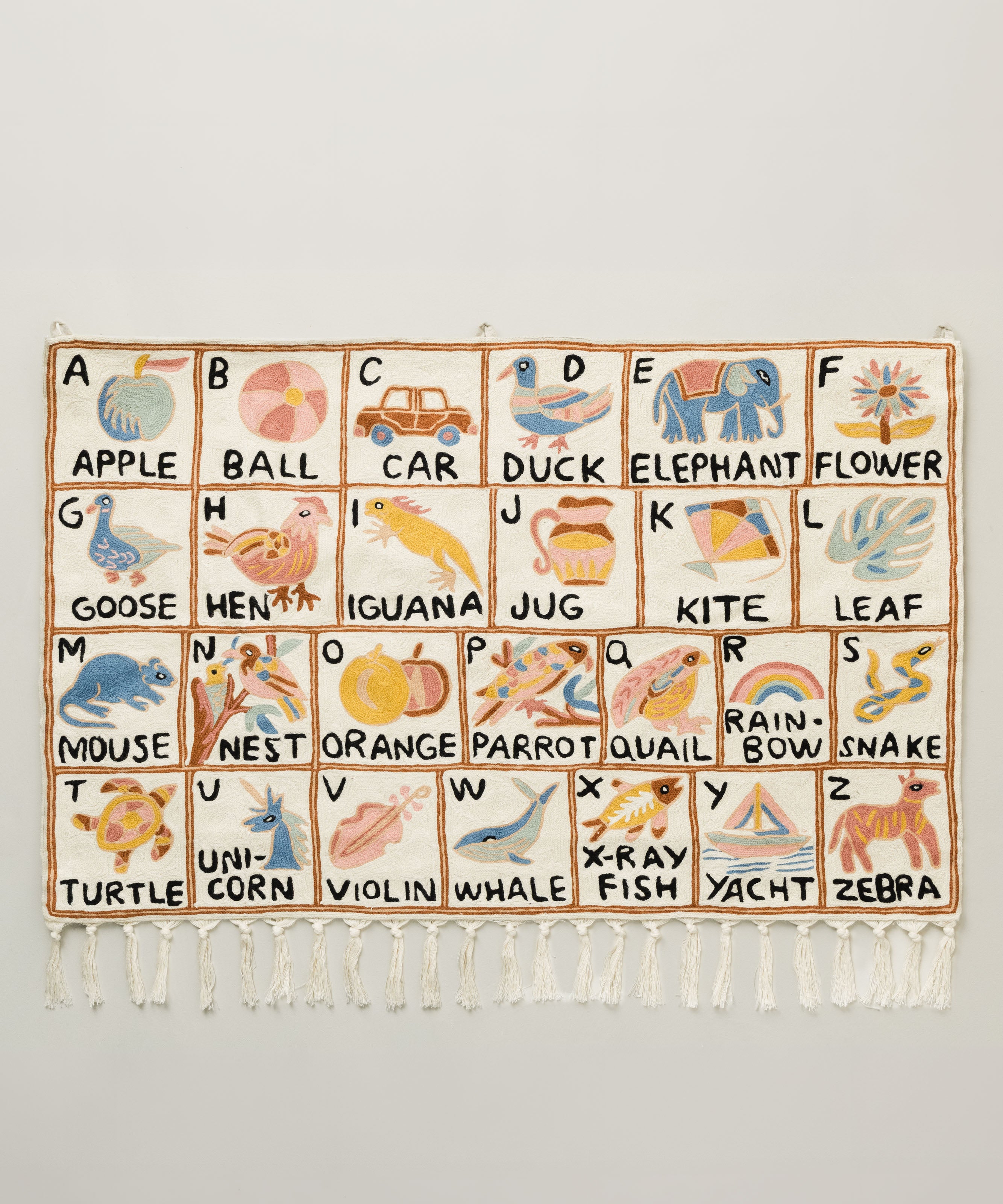 Alphabet tapestry, Aru (landscape)
