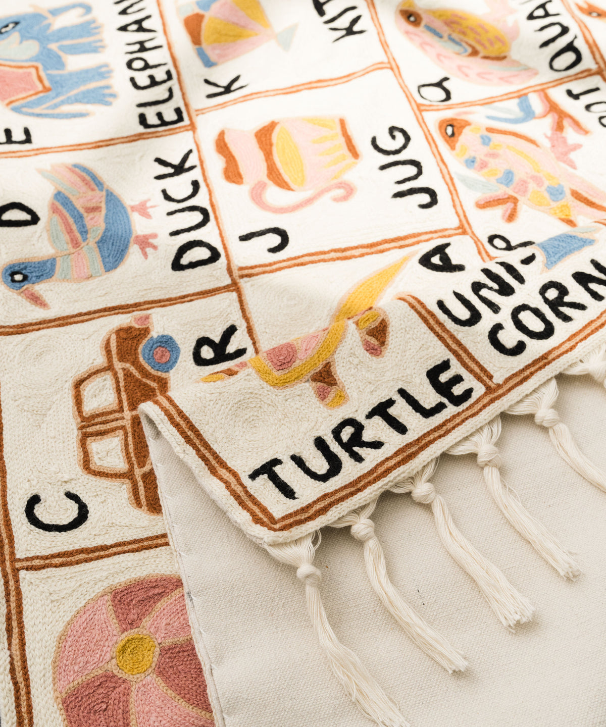 Alphabet tapestry, Aru