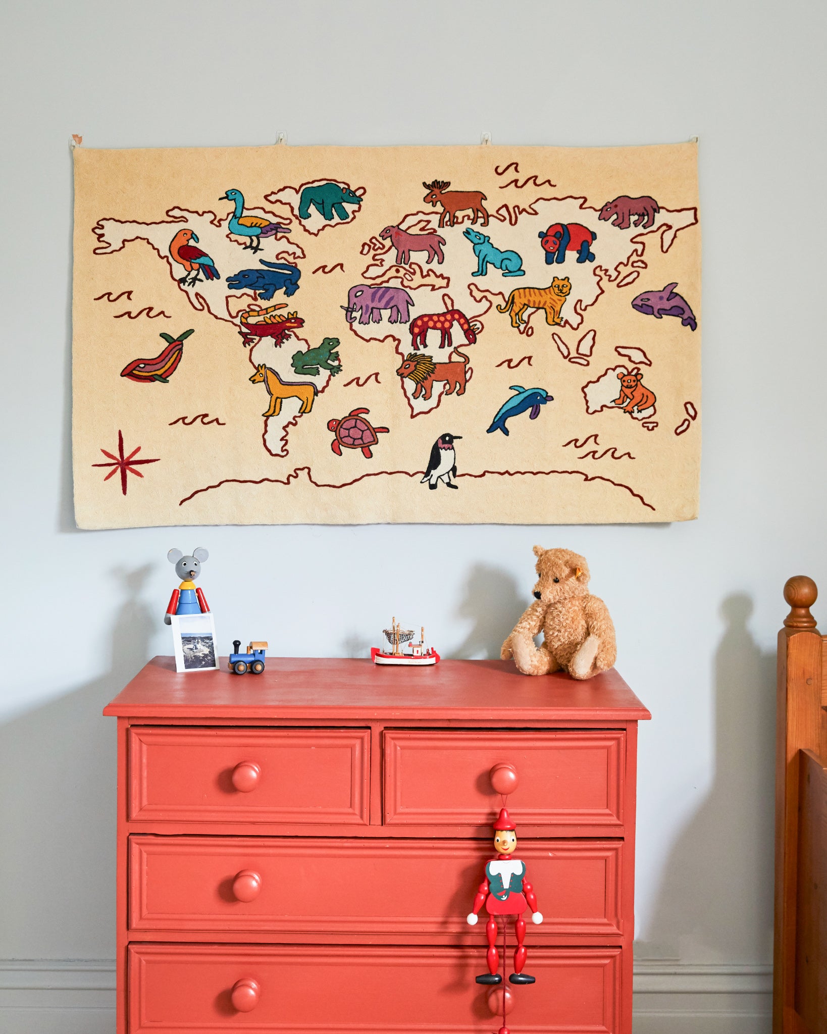 World Map tapestry, Nishat