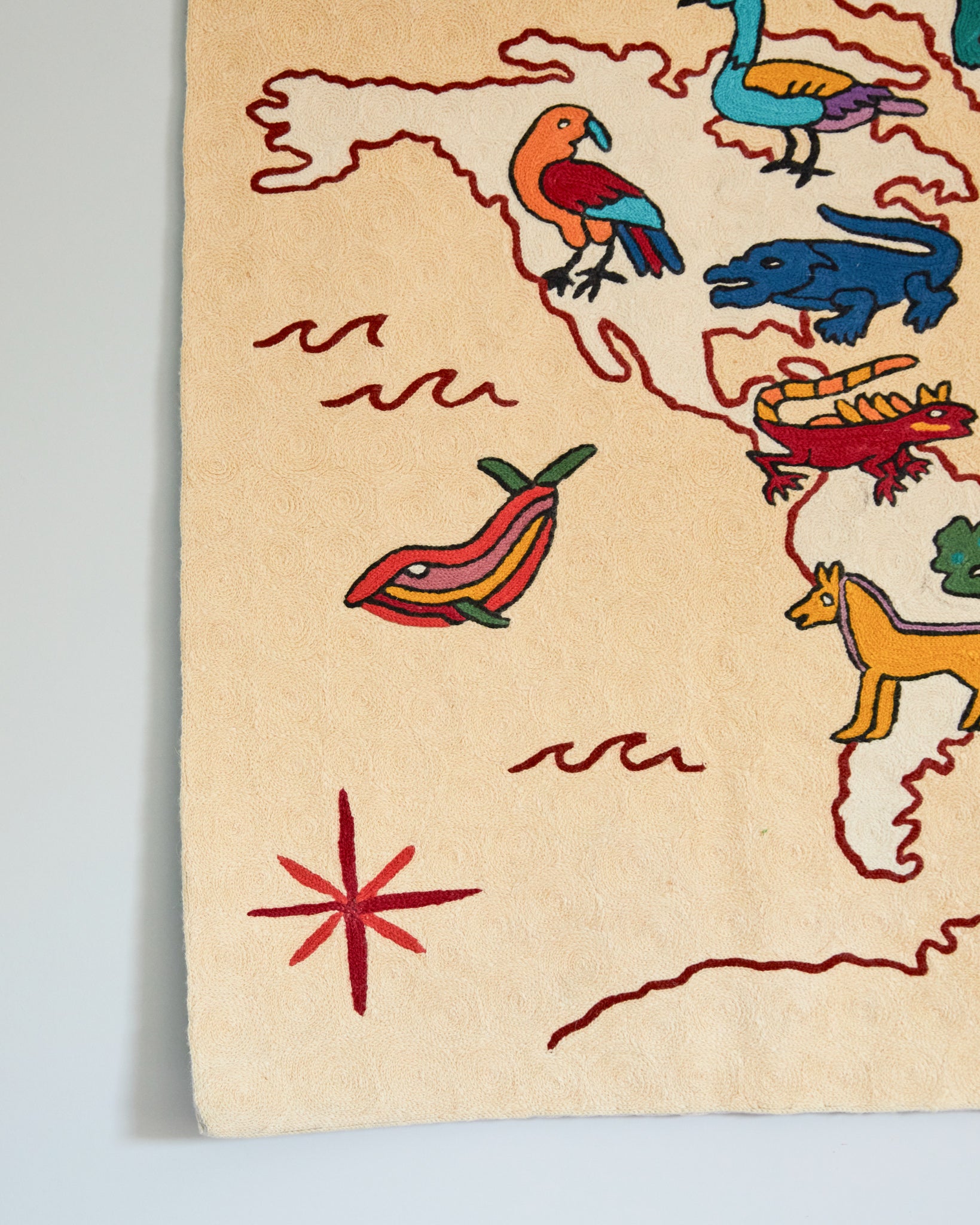 World Map tapestry, Nishat