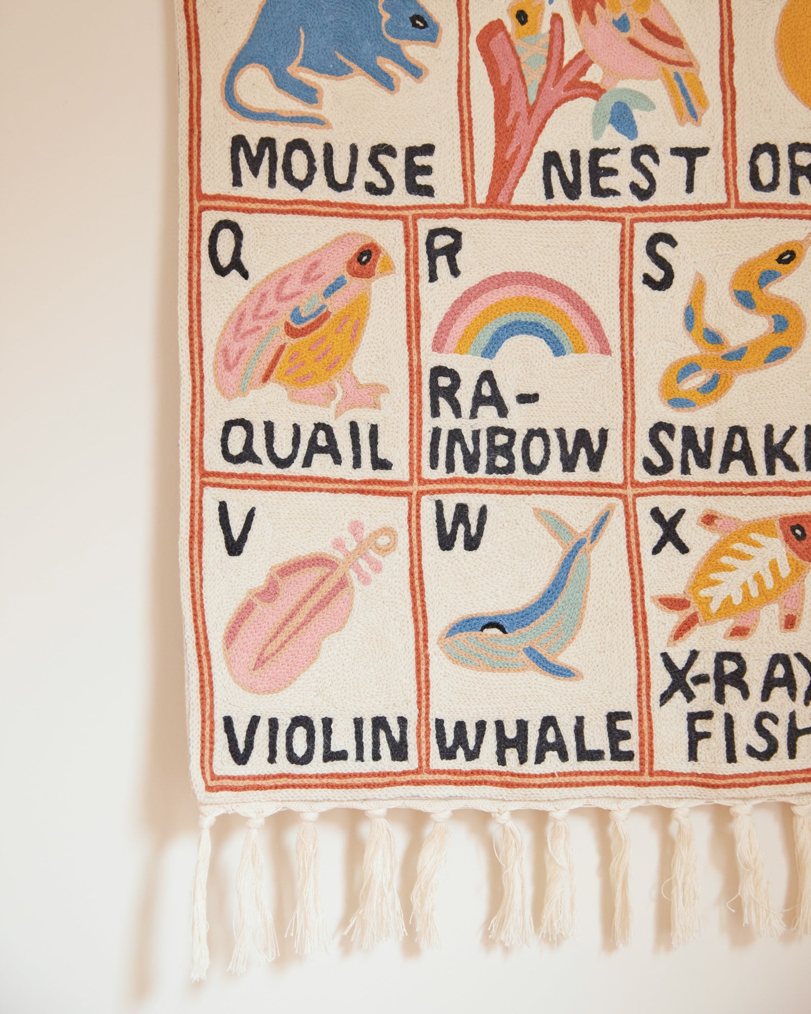 Alphabet tapestry, Aru