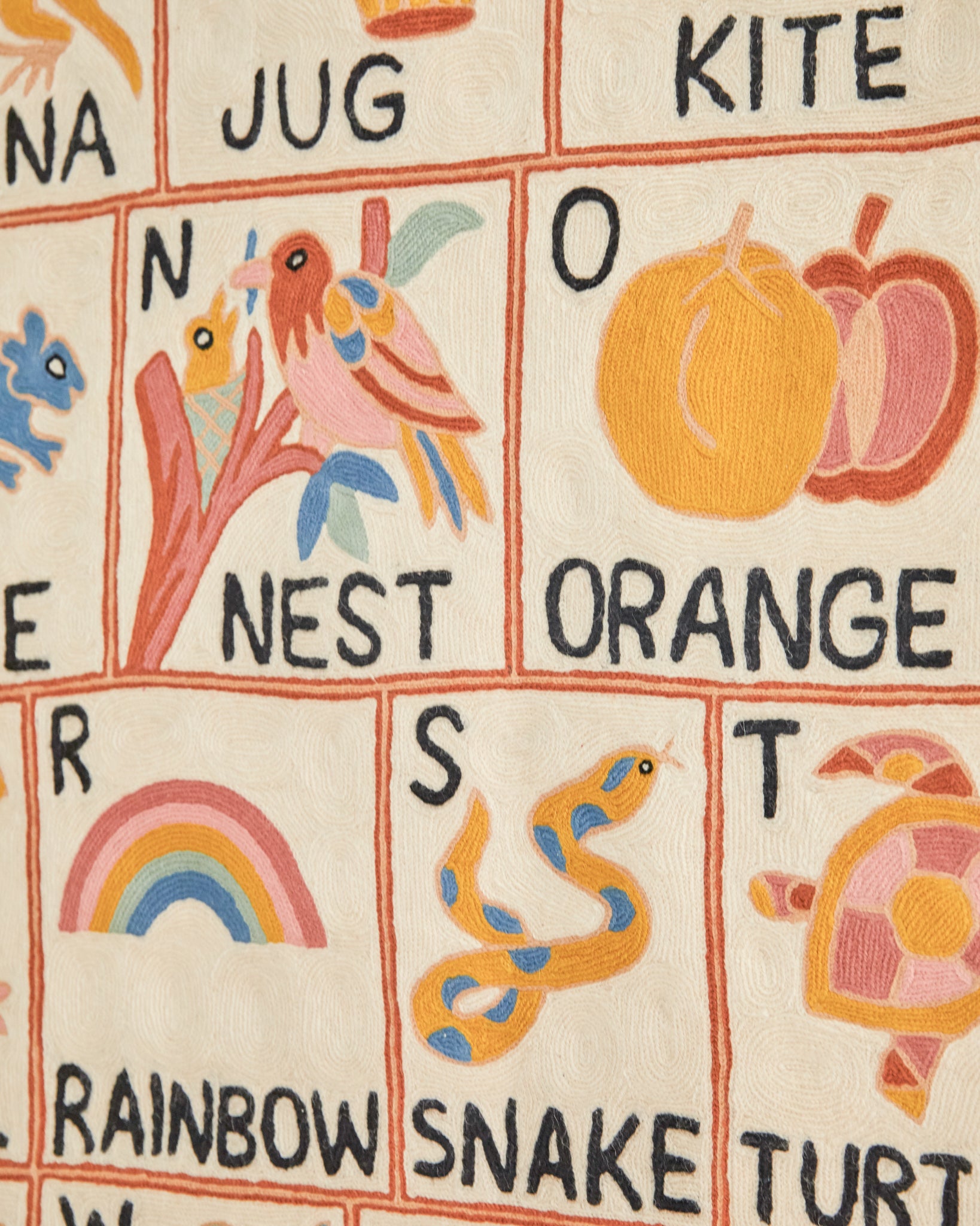 Alphabet tapestry, Aru
