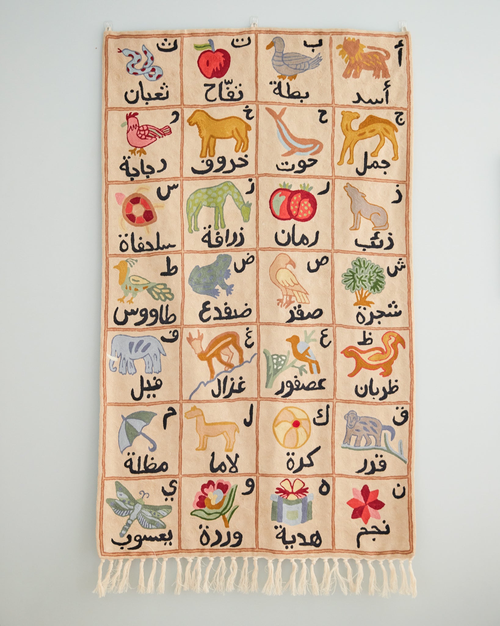 Arabic alphabet tapestry (الْأَبْجَدِيَّة الْعَرَبِيَّة), Suru