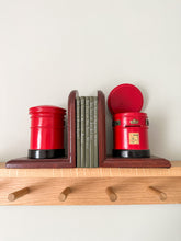Load image into Gallery viewer, Vintage rare wooden post box bookends, trinket box and money box - Moppet
