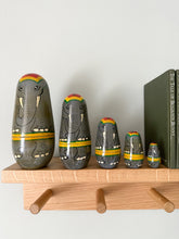 Load image into Gallery viewer, Vintage wooden nesting elephant ‘Russian’ dolls - Moppet

