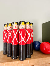 Load image into Gallery viewer, Vintage wooden soldier skittles and balls - Moppet
