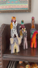 Load and play video in Gallery viewer, &#39;Mexican menagerie&#39; ceramic sculpture | Safari  (elephant, zebra, lion)

