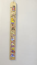 Load and play video in Gallery viewer, Vintage 1980s wooden German circus themed measuring stick or height chart, by Mertens Kunst
