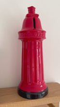 Load and play video in Gallery viewer, Vintage ceramic Victorian red post box money box, by Dartmouth Pottery, England
