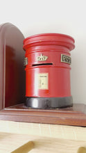Load and play video in Gallery viewer, Vintage rare wooden post box bookends, trinket box and money box
