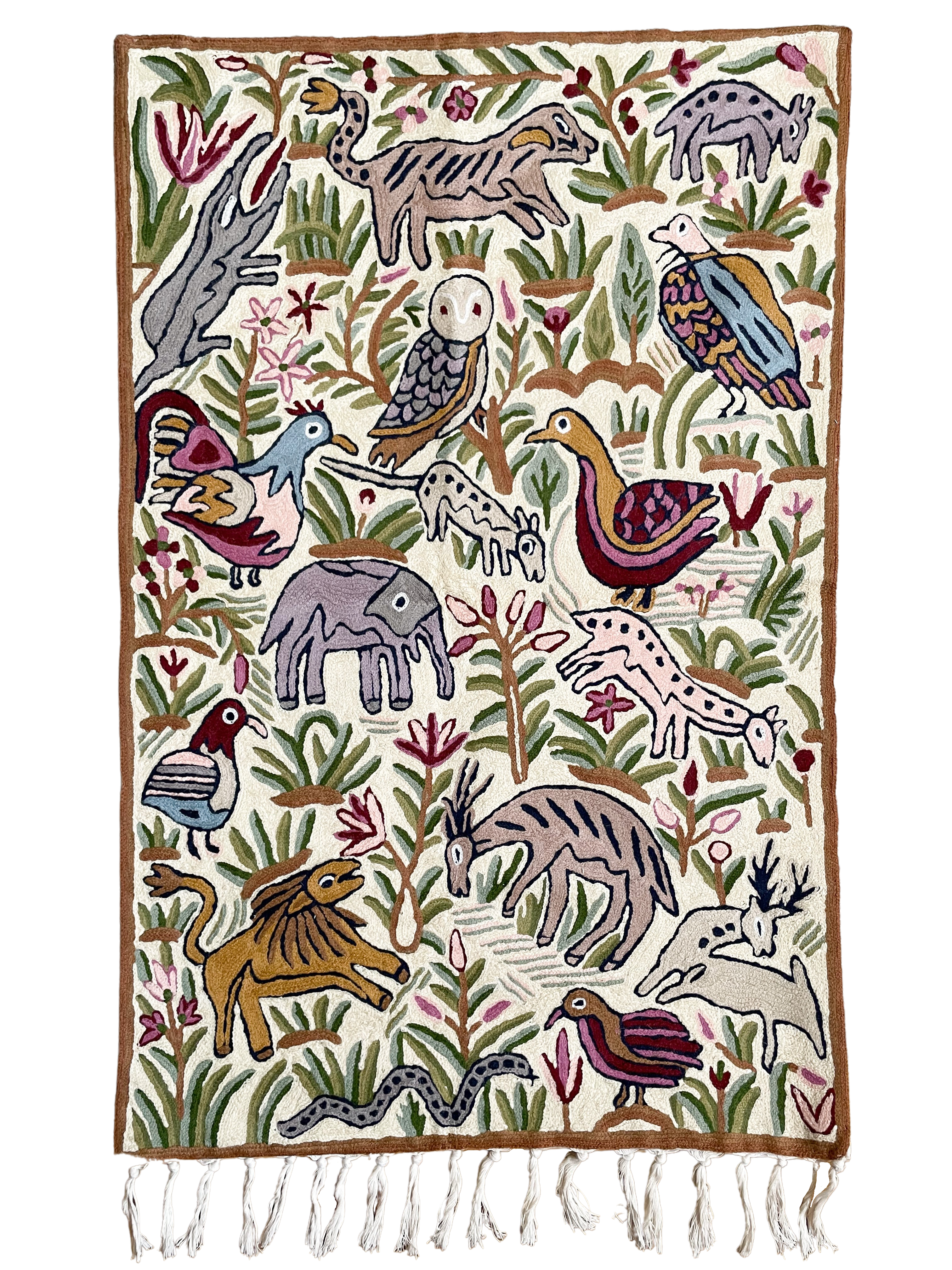 Handmade folk art animal children’s wall hanging tapestry | Kolahoi BACK IN STOCK - Moppet