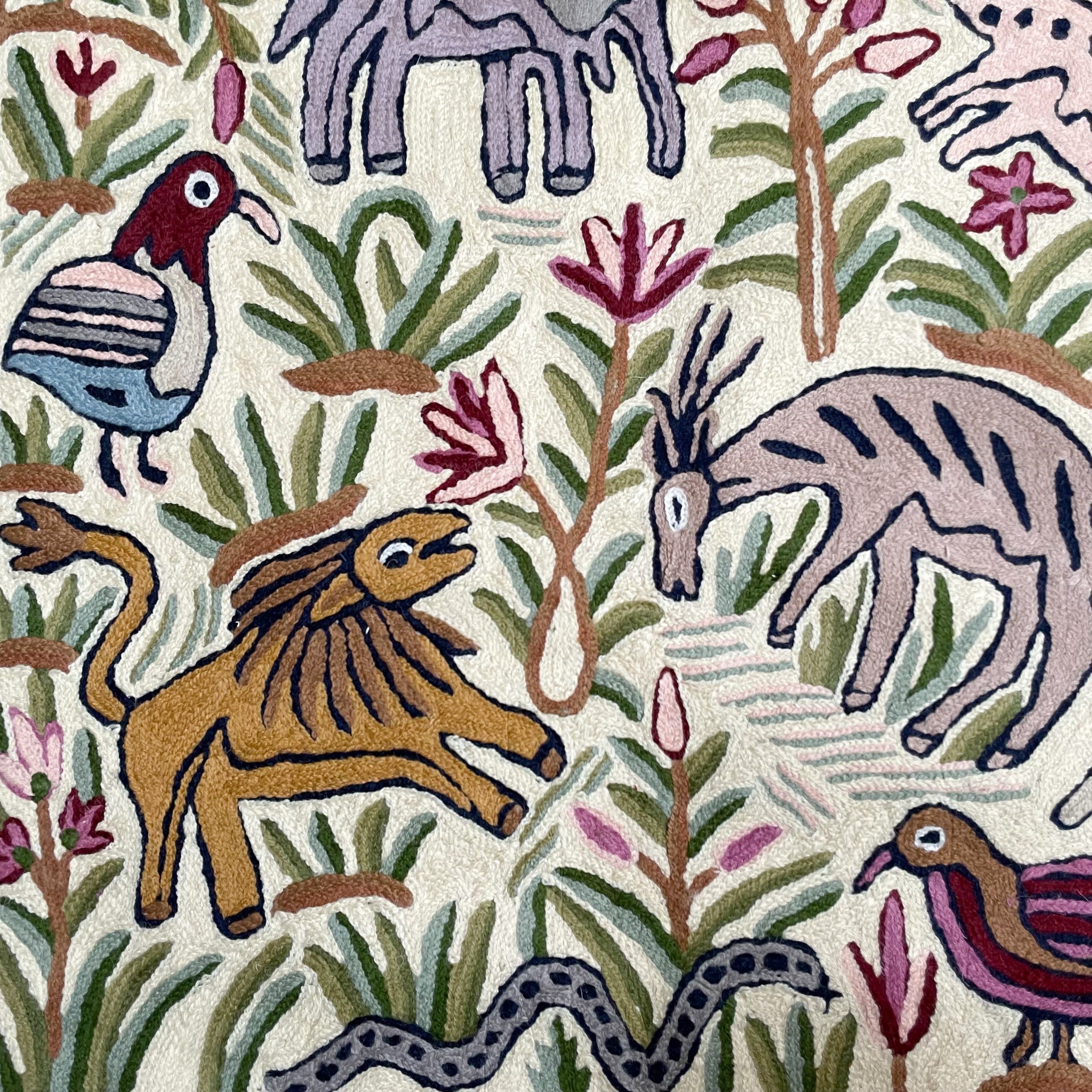 Handmade folk art animal children’s wall hanging tapestry | Kolahoi BACK IN STOCK - Moppet