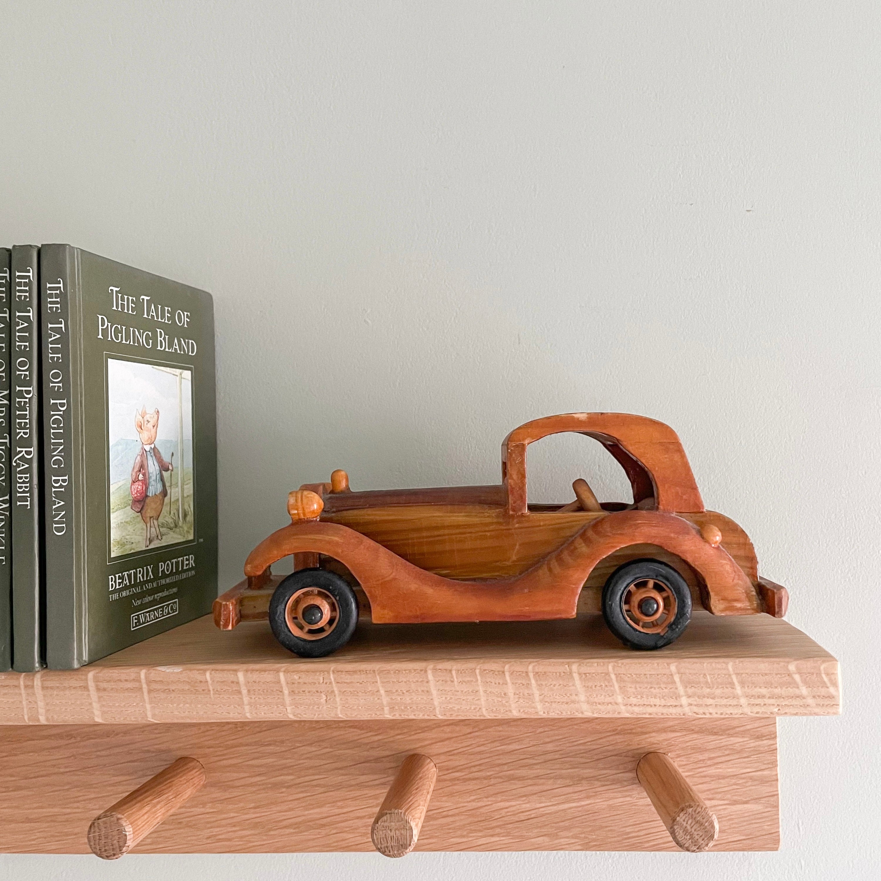 Vintage handmade wooden classic car - Moppet