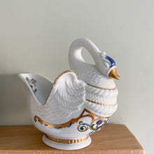 Load image into Gallery viewer, Vintage porcelain swan trinket dish, Elizabeth Arden for the Orient Express - Moppet
