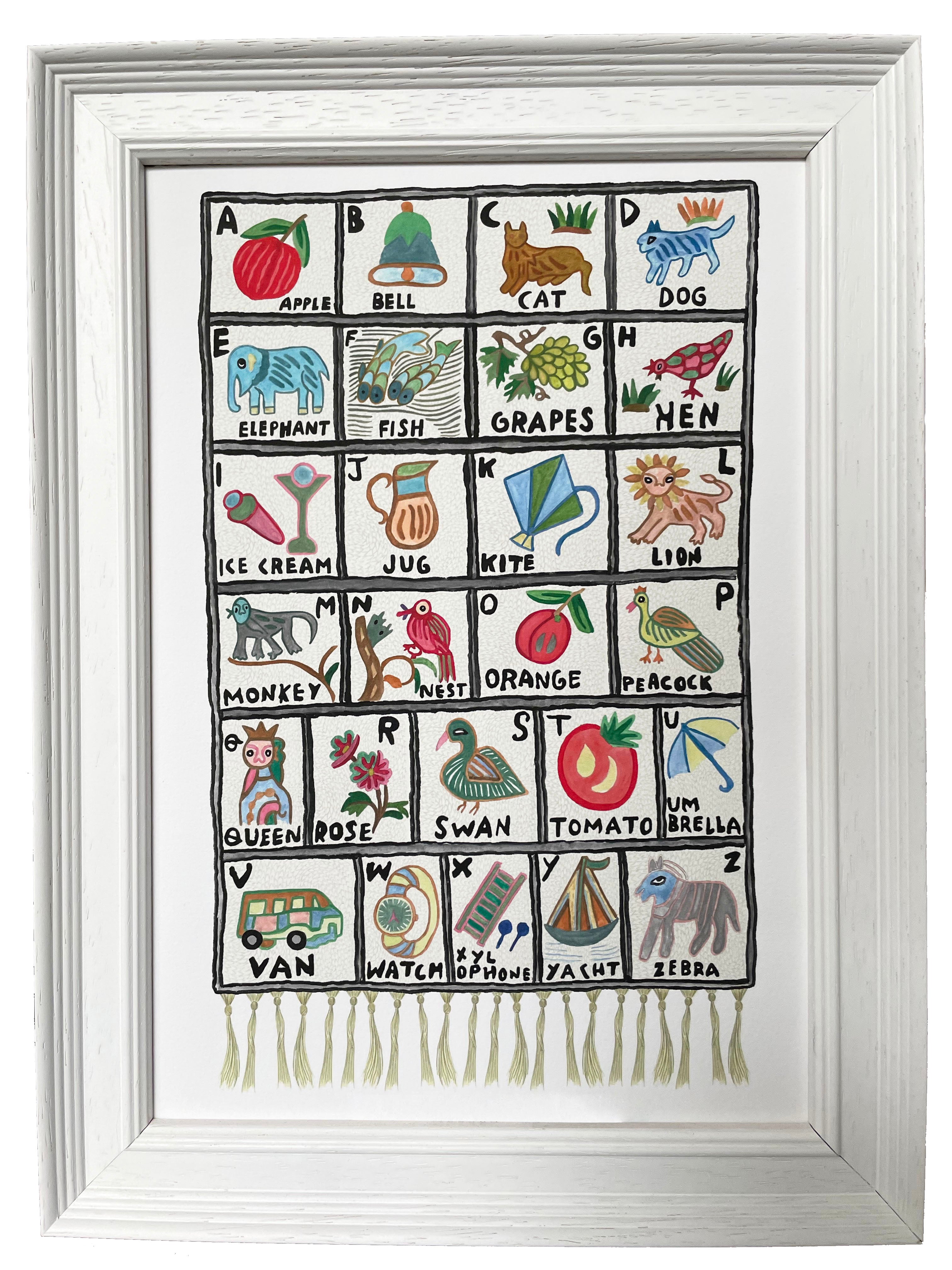 Illustrated Sumbal Wall Hanging signed limited edition print, Moppet x Love From Lexi artist collaboration - Moppet