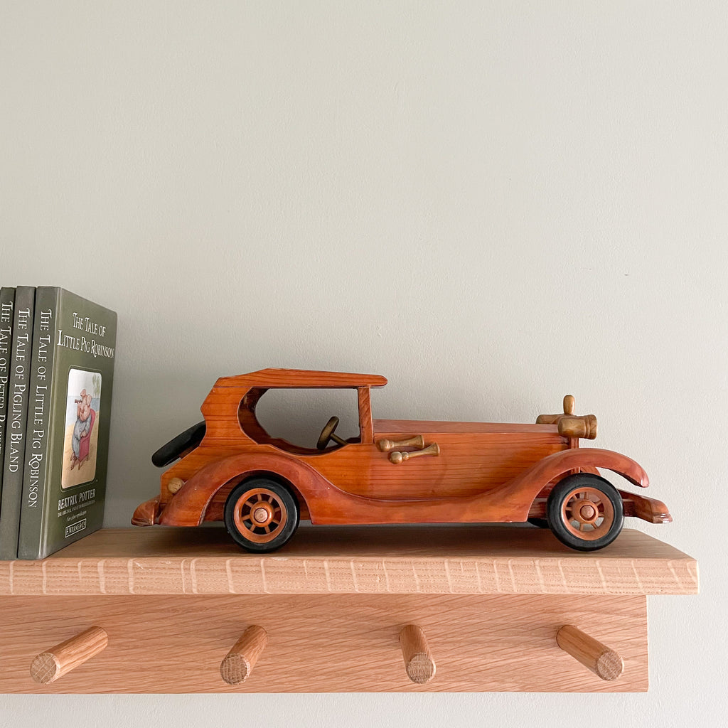 Vintage handmade wooden classic car - Moppet