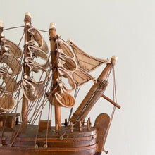 Load image into Gallery viewer, Vintage wooden model ship - Moppet
