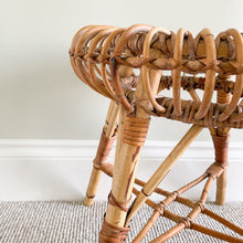 Load image into Gallery viewer, Vintage 1950s Franco Albini Lobster Pot bamboo stool - Moppet
