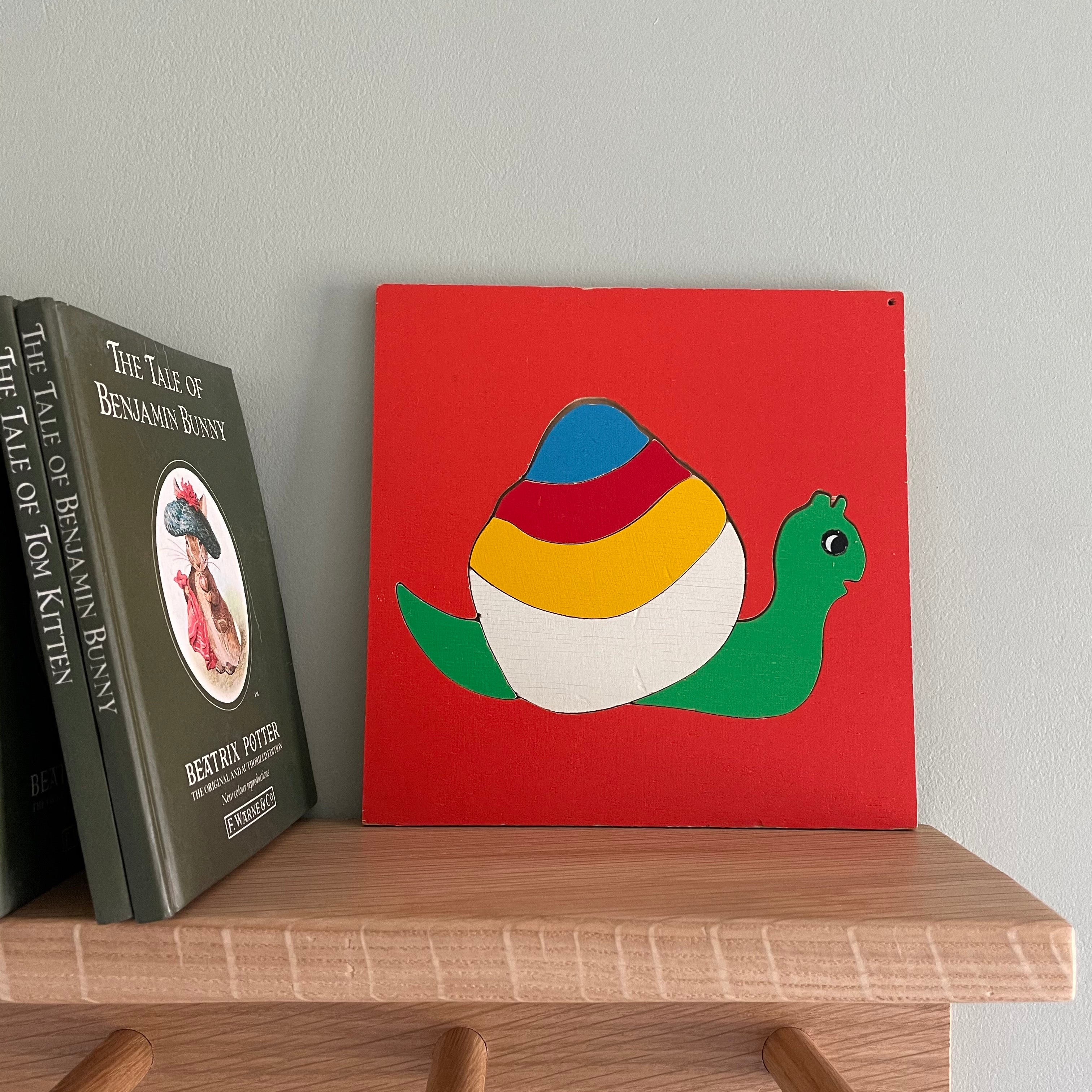Vintage wooden snail jigsaw puzzle - Moppet