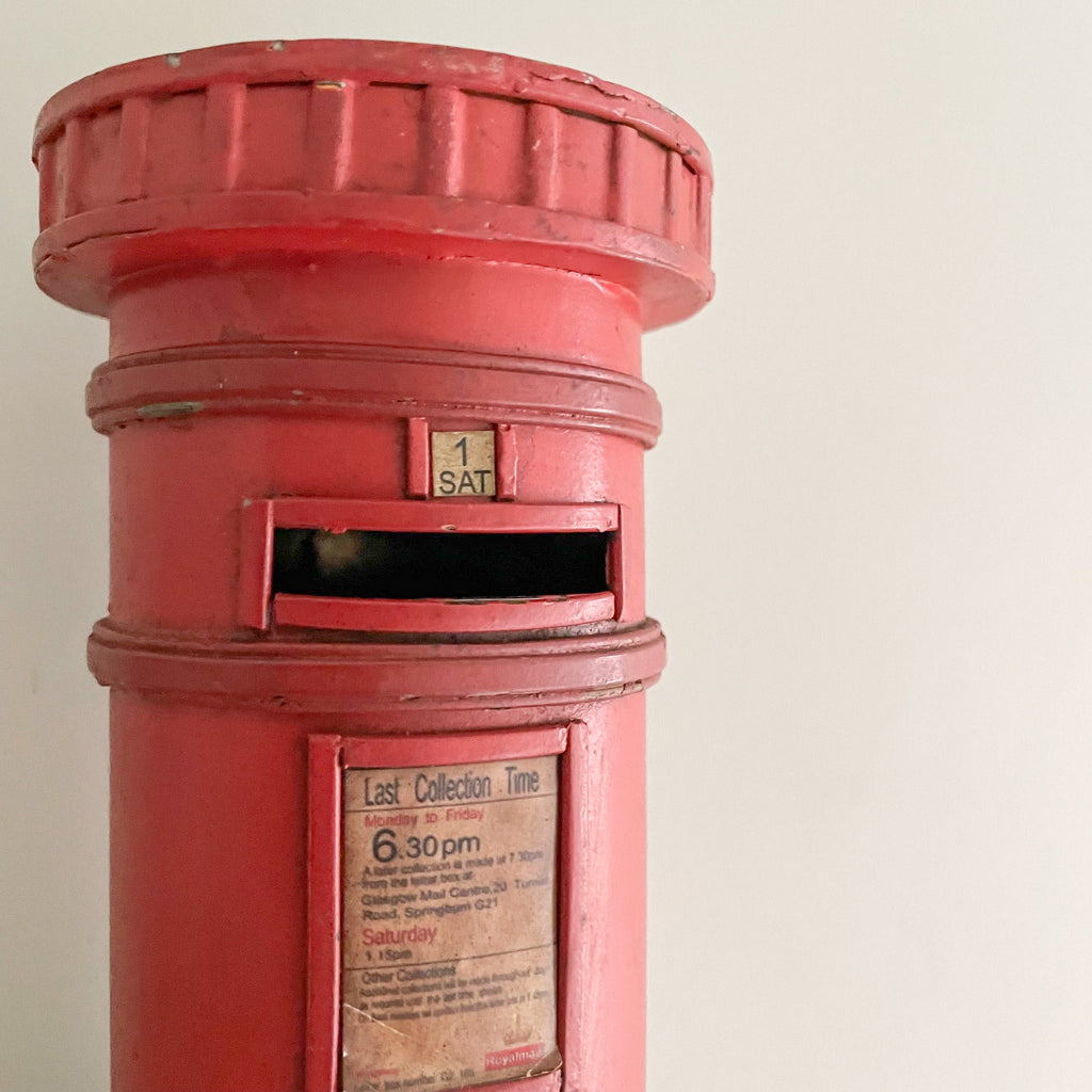 Vintage post box money box ‘piggy bank’ - Moppet