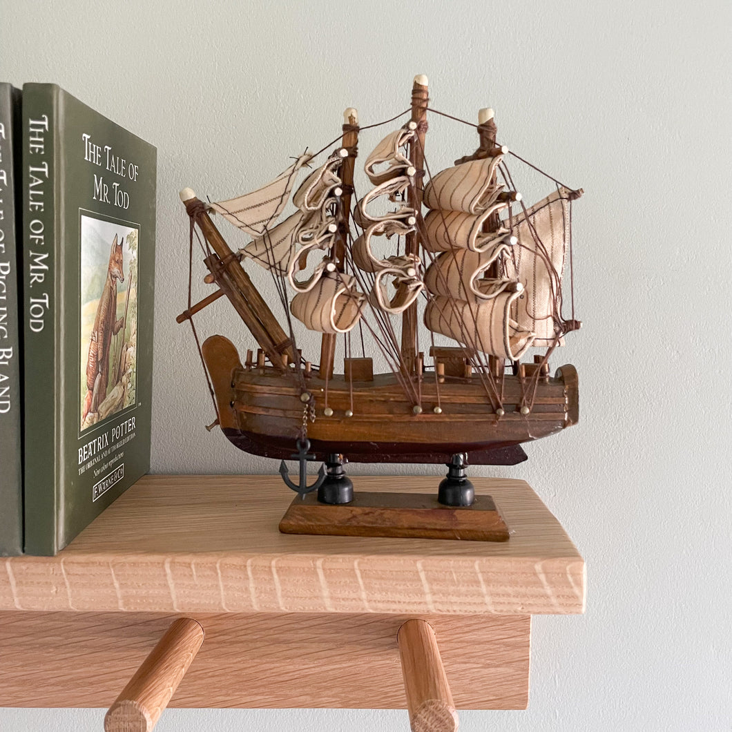 Vintage wooden model ship - Moppet