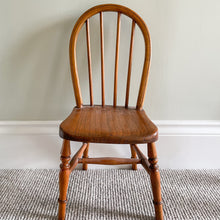 Load image into Gallery viewer, Vintage wooden doll’s chair, Ercol Windsor Quaker style - Moppet
