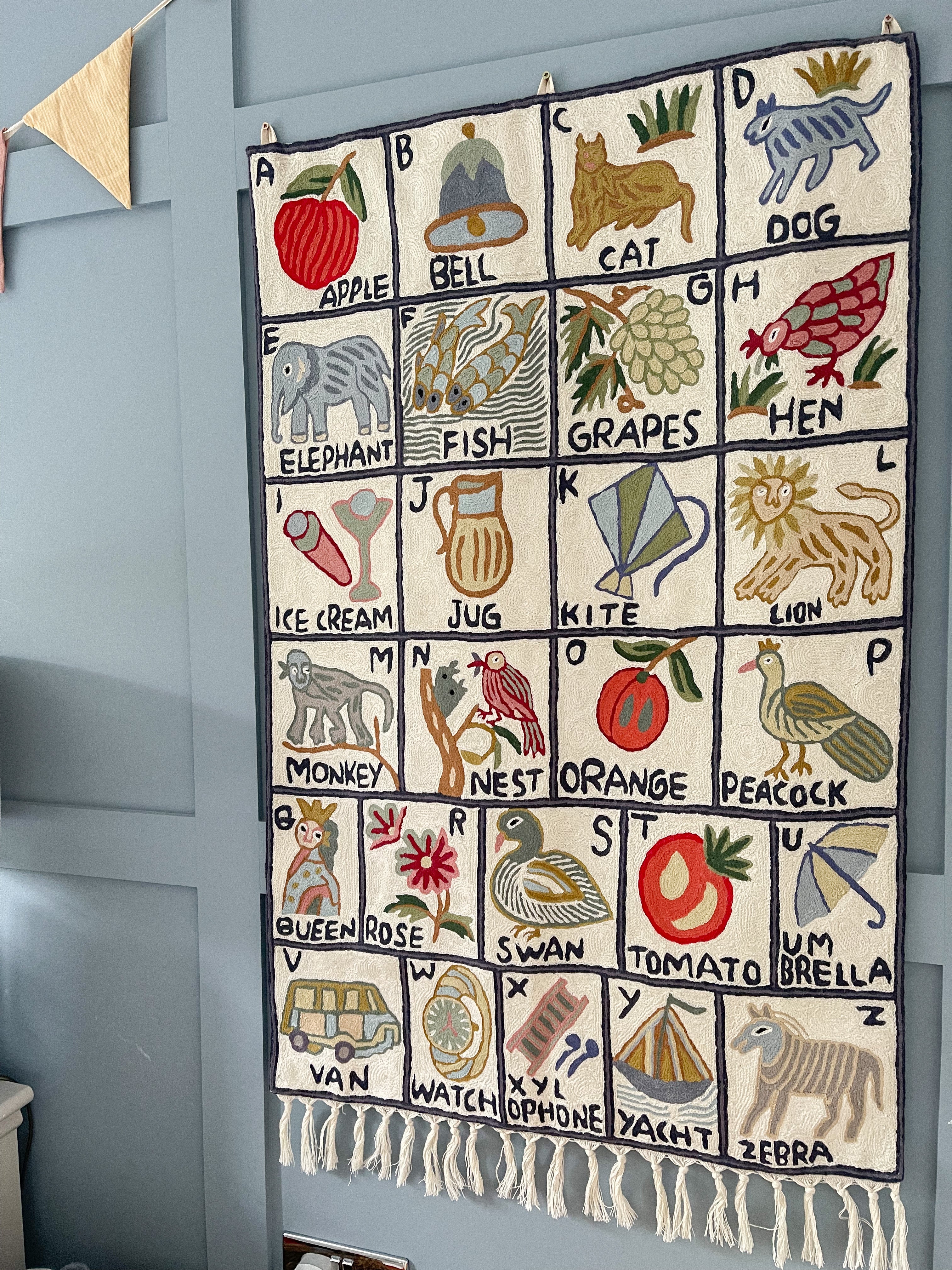 Handmade alphabet wall hanging  |  Sumbal BACK IN STOCK - Moppet