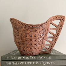 Load image into Gallery viewer, Vintage Scandinavian Kuska cup hand carved with a stylised acanthus design - Moppet
