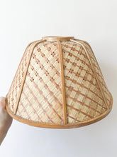 Load image into Gallery viewer, Vintage woven cane/wicker/rattan ceiling shade - Moppet
