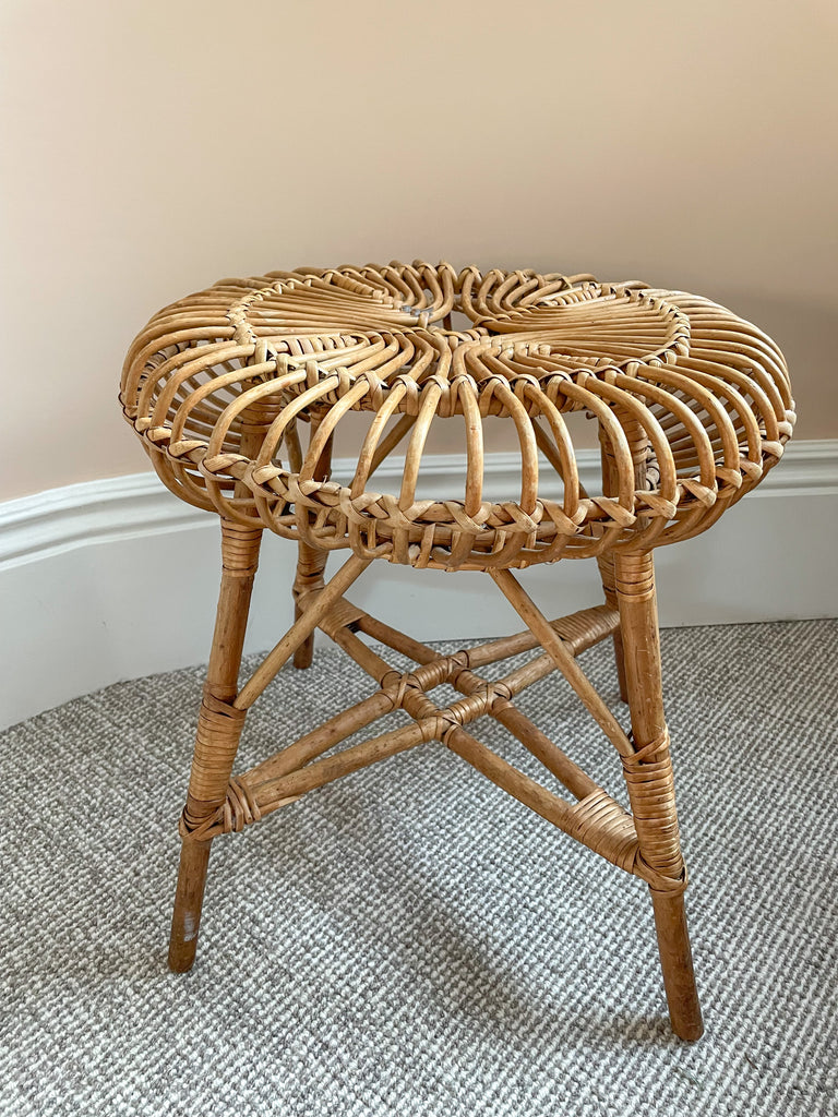 Vintage 1950s Franco Albini Lobster Pot bamboo stool - Moppet
