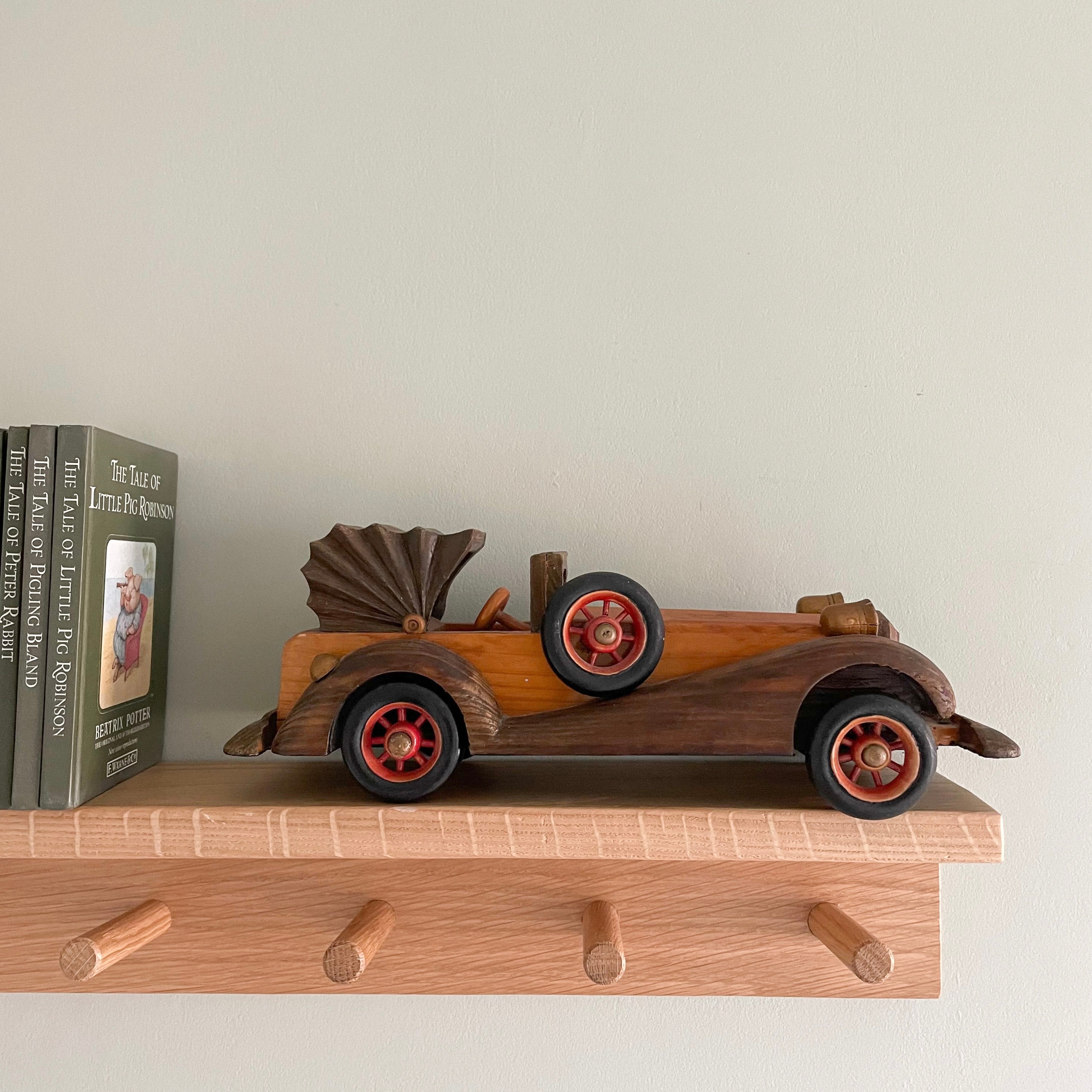 Vintage handmade wooden classic car - Moppet