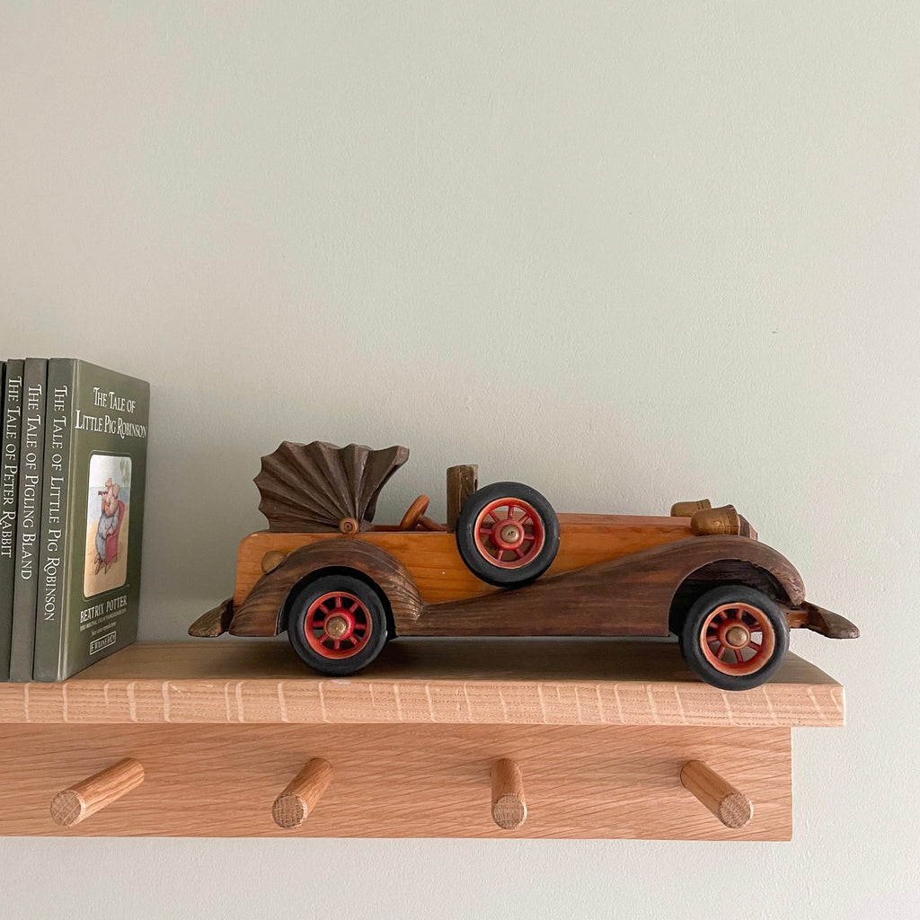 Vintage handmade wooden classic car - Moppet