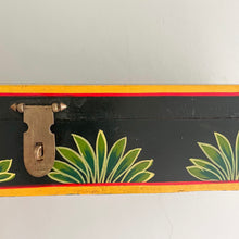 Load image into Gallery viewer, Vintage hand-painted wooden pencil box or jewellery box with tiger motif - Moppet
