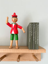 Load image into Gallery viewer, Vintage Italian wooden articulated wooden Pinocchio, by Sevi 1831 - Moppet
