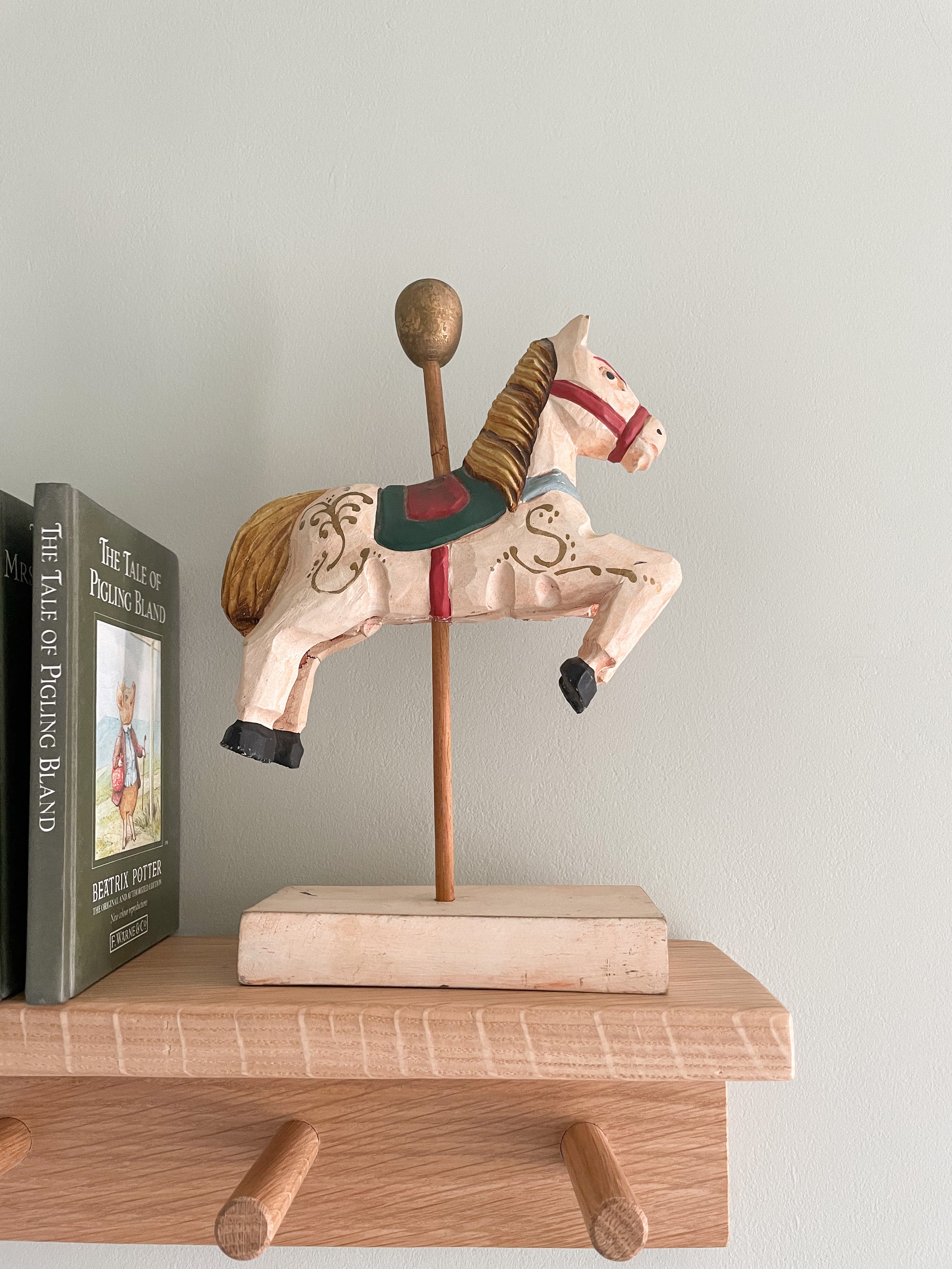 Vintage wooden carousel horse - Moppet