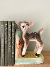 Load image into Gallery viewer, Pair of rare vintage 1960s ceramic china fawn/deer/Bambi bookends - Moppet
