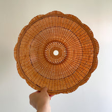 Load image into Gallery viewer, Vintage 1970s cane shade with a scalloped edge - Moppet
