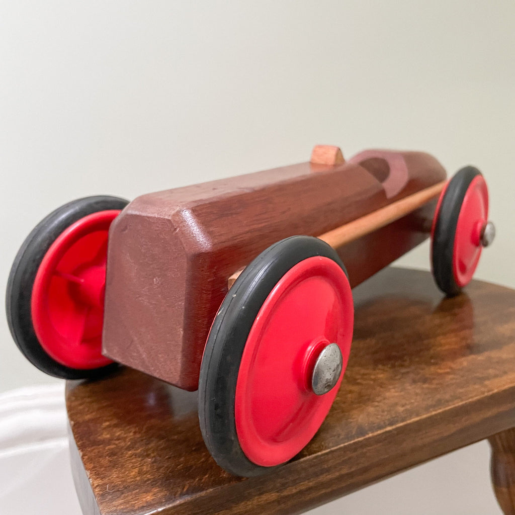 Vintage wooden model racing car - Moppet