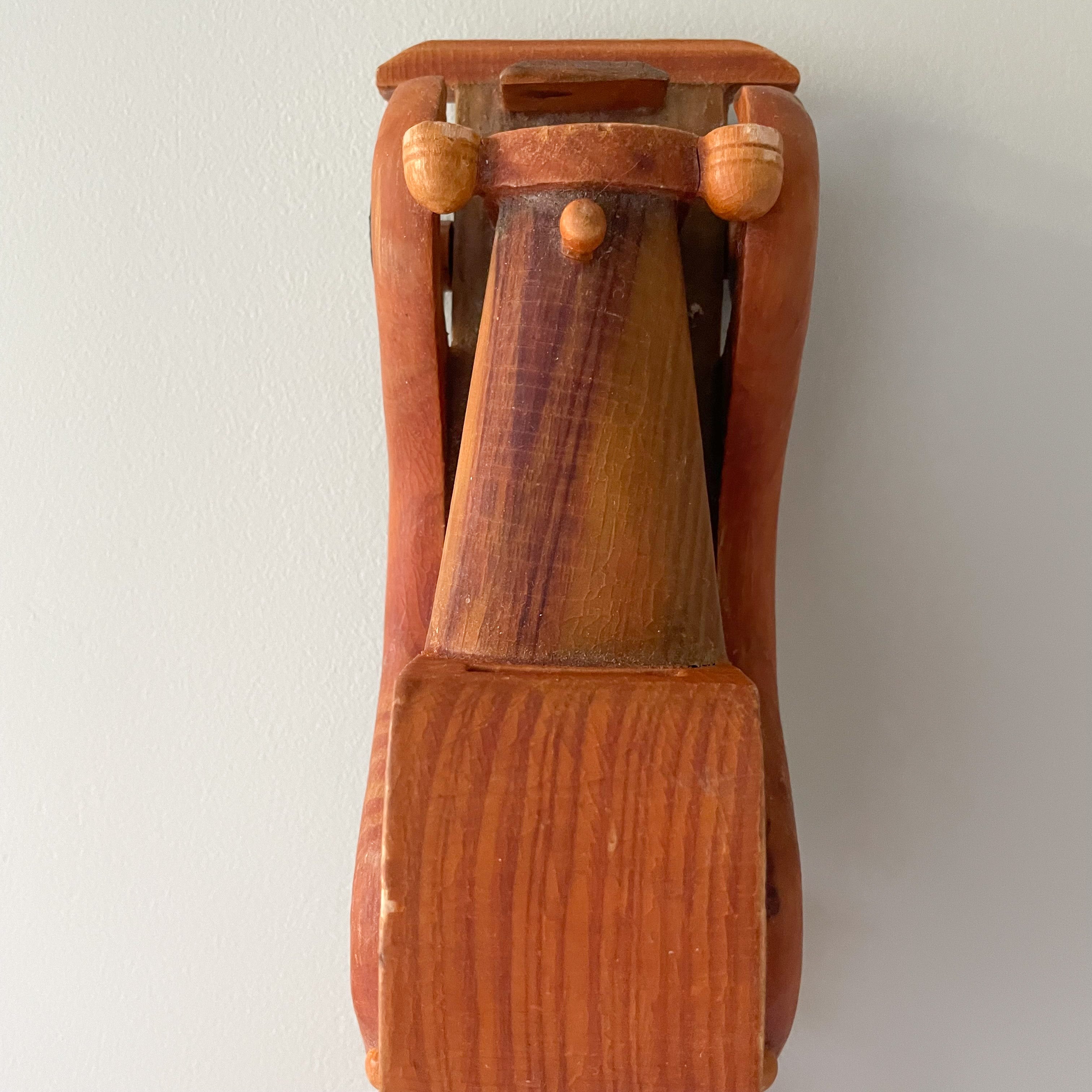 Vintage handmade wooden classic car - Moppet