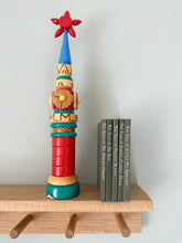Load image into Gallery viewer, Vintage 1986 wooden stacking Russian clock tower - Moppet
