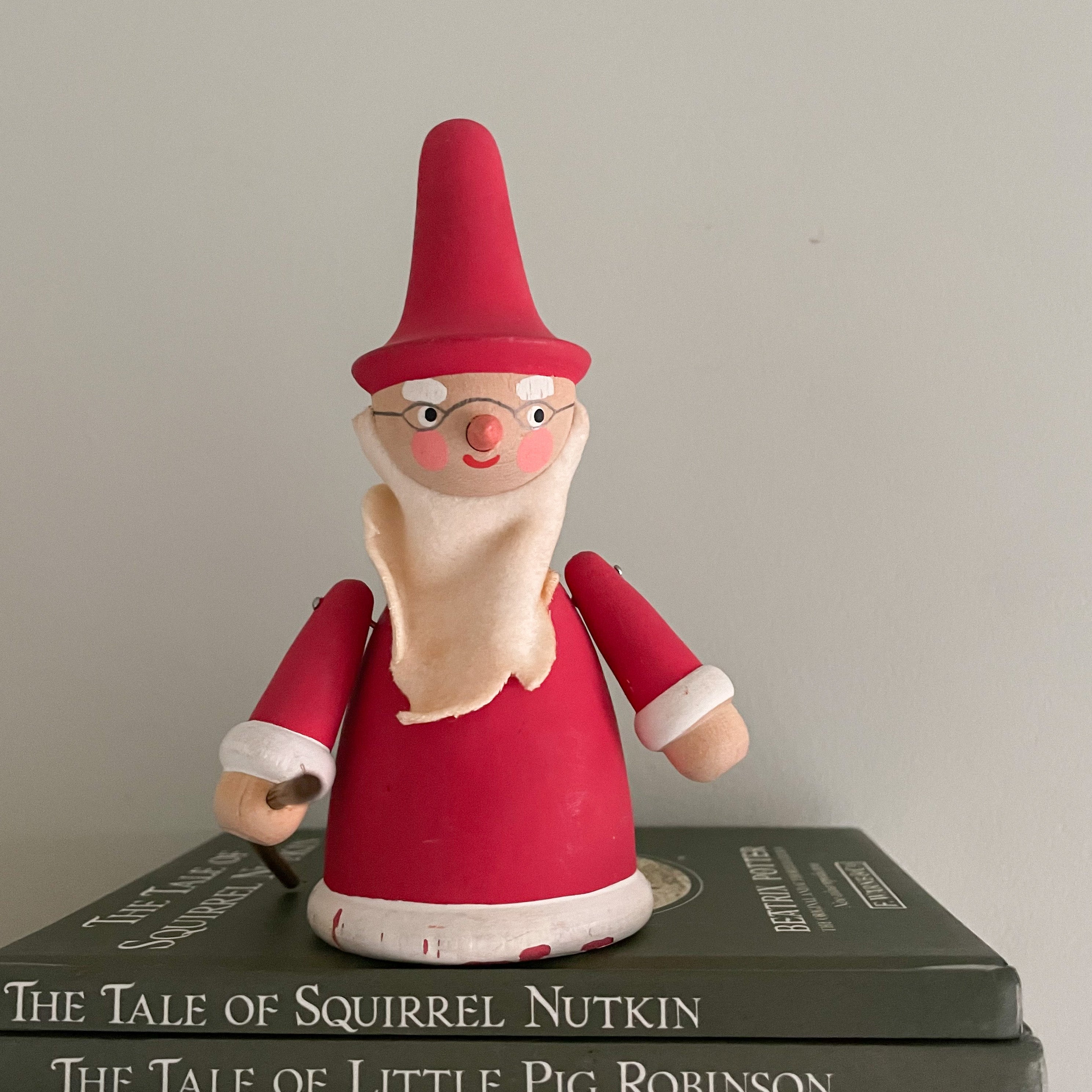 Vintage midcentury Swedish wooden Father Christmas Santa - Moppet