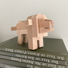 Load image into Gallery viewer, Vintage 1950s Kumiki wooden lion puzzle by Hirokichi Yamanaka of Japan - Moppet
