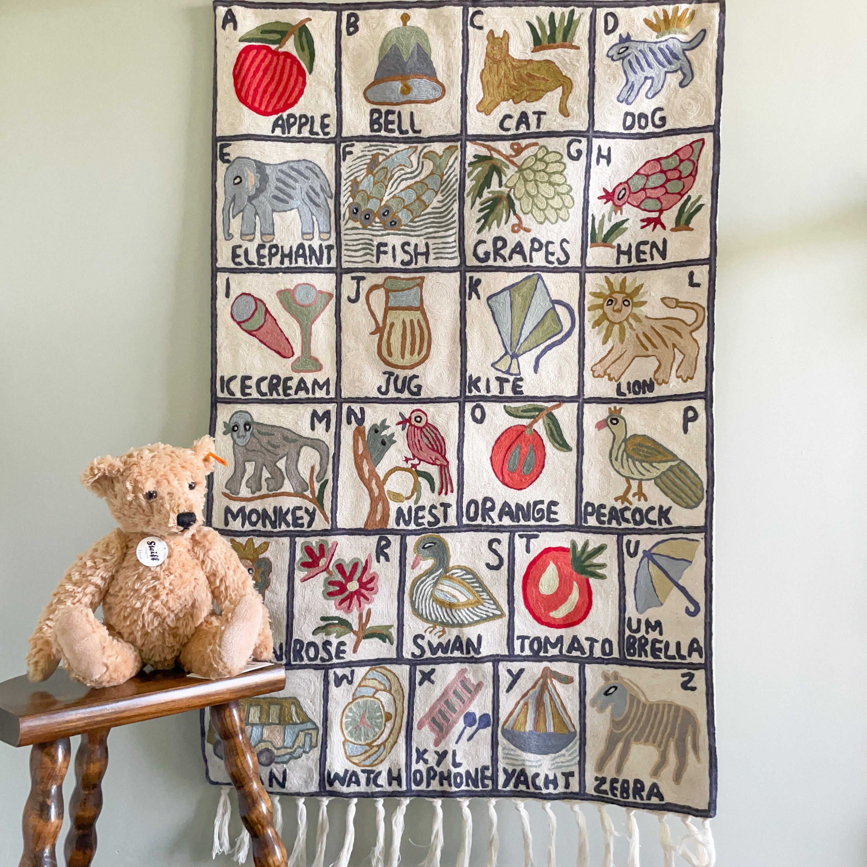 Handmade alphabet wall hanging  |  Sumbal - Moppet